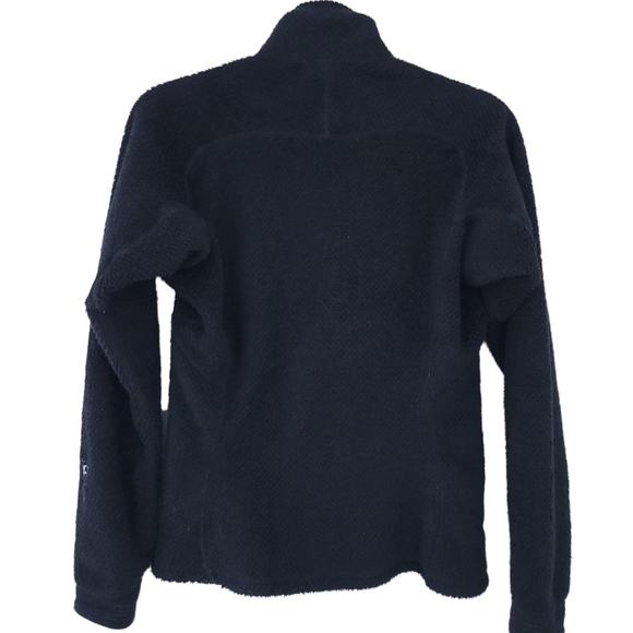 Patagonia Fleece Jacket Black Small Women Zip Up Pockets Winter Gorpcore Casual - Picture 2 of 4